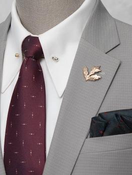 Bộ Suit Xám Trắng Caro Modern Fit TGS355